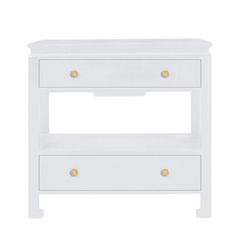 Waverly White Nightstand - Two Sizes - Our Boat House