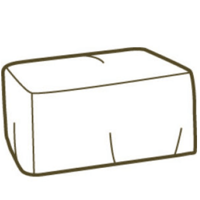 Westchester Slipcovered Ottoman - Our Boat House