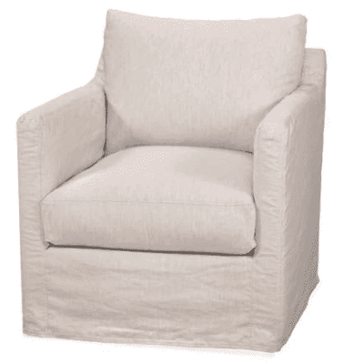 Westchester Slipcovered Swivel/Glide Arm Chair - Our Boat House
