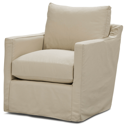 Westchester Slipcovered Swivel/Glide Arm Chair - Our Boat House