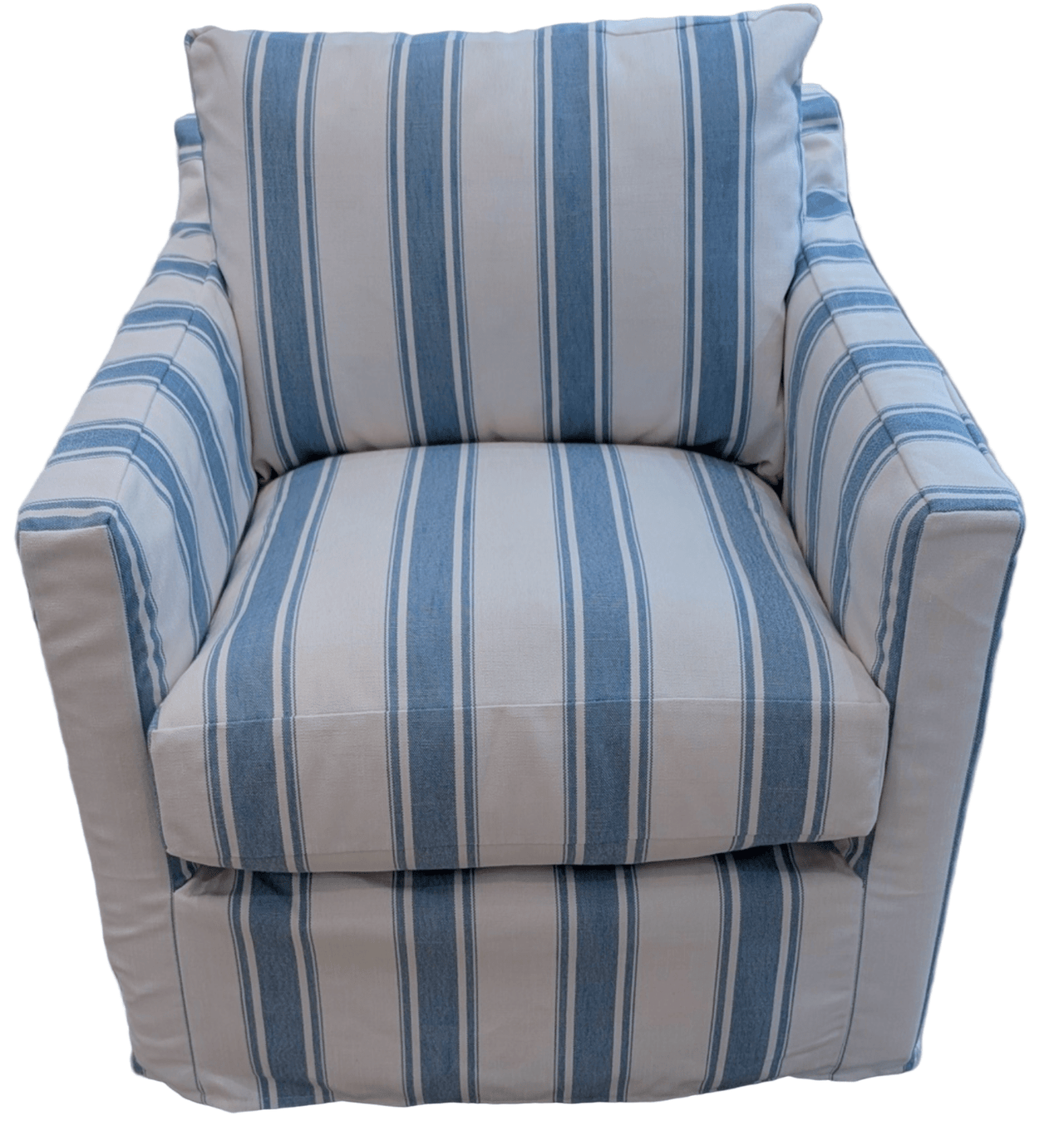 Westchester Slipcovered XL Stationary Arm Chair - Our Boat House