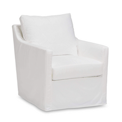 Westchester Slipcovered  XL Swivel/Glide Arm Chair