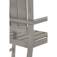 Westerly Aluminum Dining Arm Chair - Oyster - Our Boat House