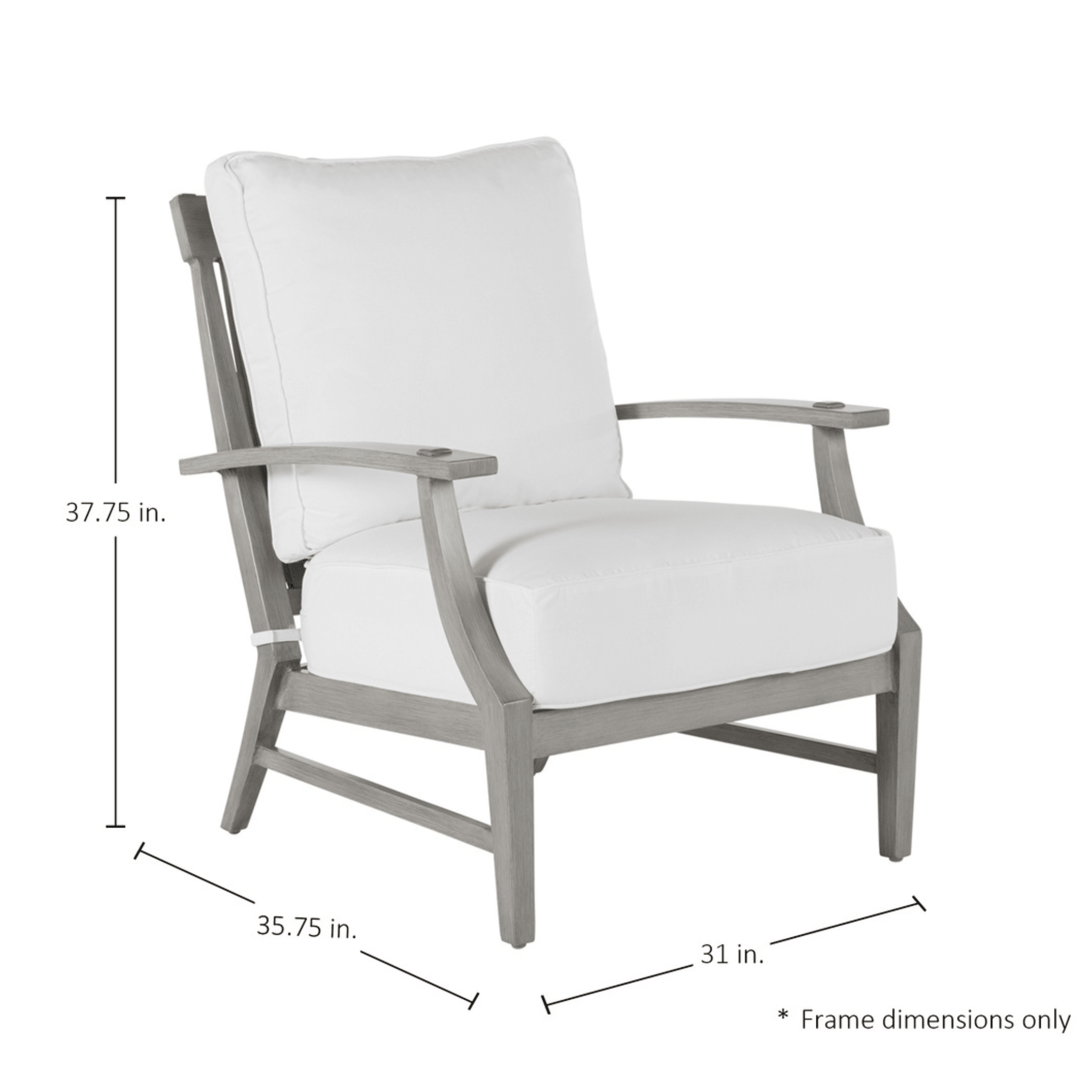 Westerly Aluminum Lounge Chair - Oyster - Our Boat House