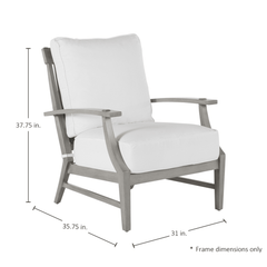 Westerly Aluminum Lounge Chair - Oyster - Our Boat House