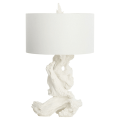 Westwind Driftwood White Table Lamp - Our Boat House
