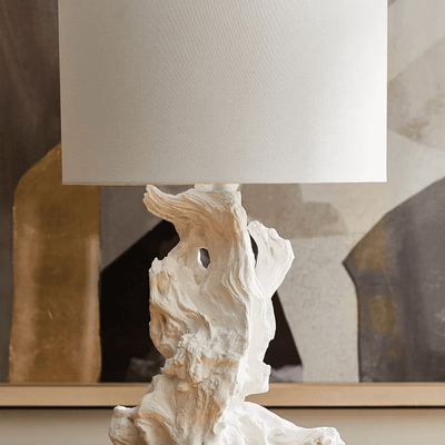 Westwind Driftwood White Table Lamp - Our Boat House