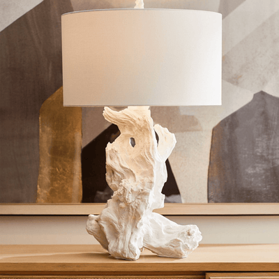 Westwind Driftwood White Table Lamp - Our Boat House