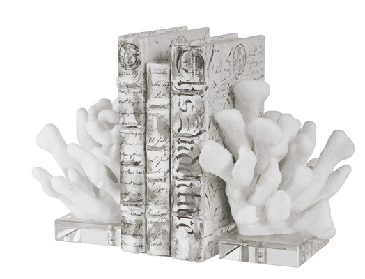 White Coral Bookends - 2 Pairs - Our Boat House