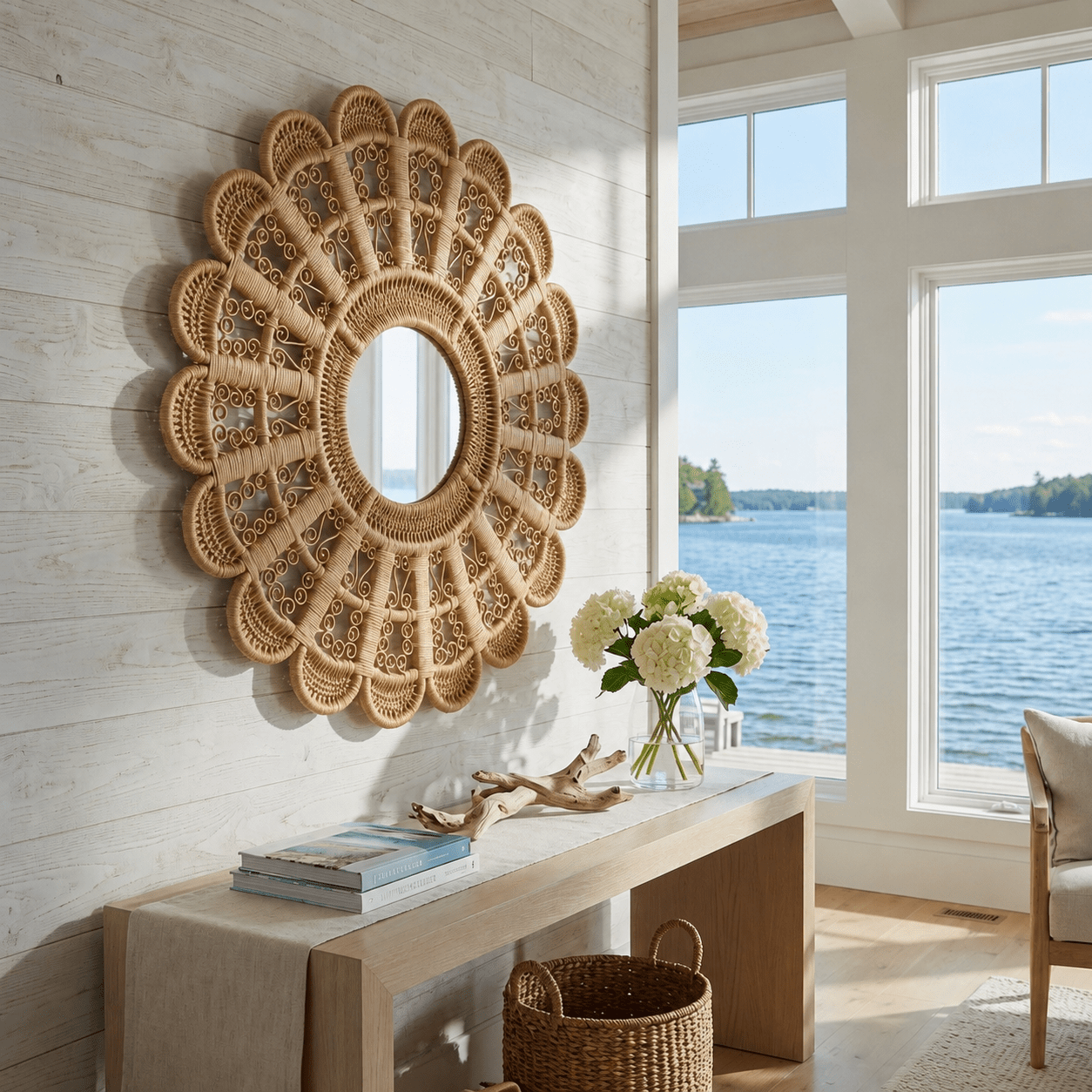 Wilder Rattan Mirror - Our Boat House