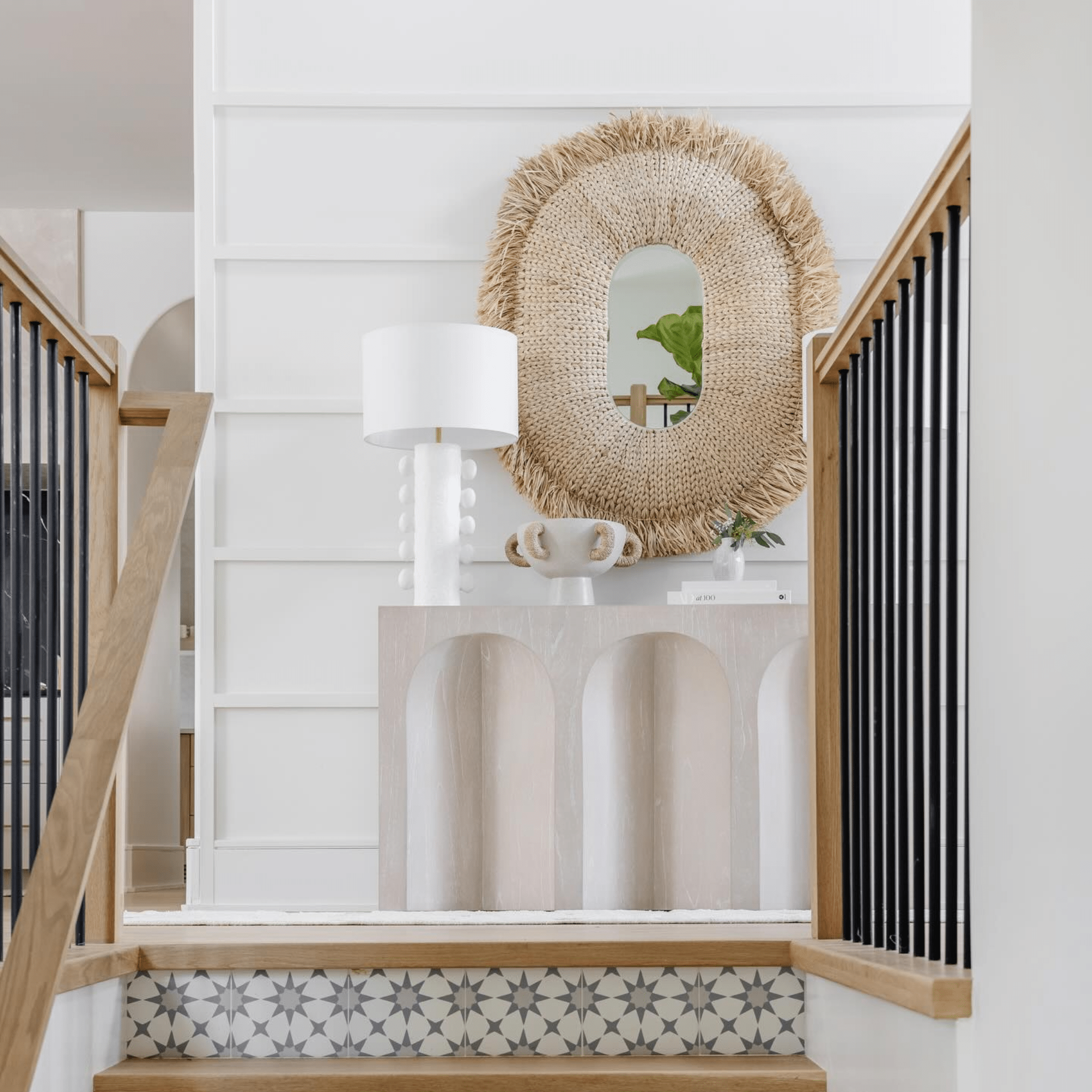 Winter Park Woven Raffia Mirror - Oval - Our Boat House