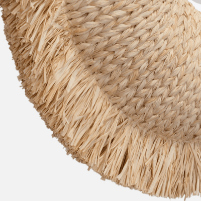 Winter Park Woven Raffia Mirror - Oval - Our Boat House