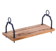 Wooden Swings w/Various Engraved Quotes