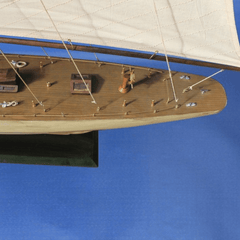 Wooden Intrepid Model Sailboat - Our Boat House