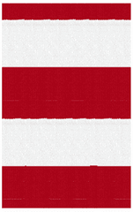 Hampton Indoor/Outdoor PVC Rug - Bright Red and White 8