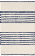 La Miranda Woven Cotton Rug (three colors available) Rug 2x3 Navy 