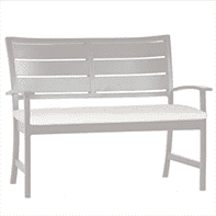 Savannah Aluminum Outdoor Bench - Two Finishes Outdoor Furniture 