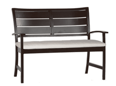 Savannah Aluminum Outdoor Bench - Two Finishes Outdoor Furniture 
