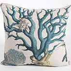 Sealife Aqua Coral Euro Pillow I Pillow 