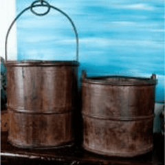 Wood Bucket Vintage Decor 