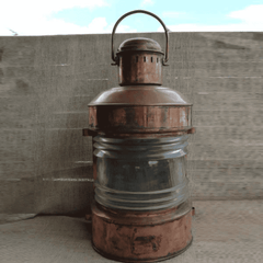Copper Oil Anchor Lantern Medium Vintage 