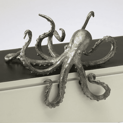 Pewter Octopus Shelf Decor Decor 