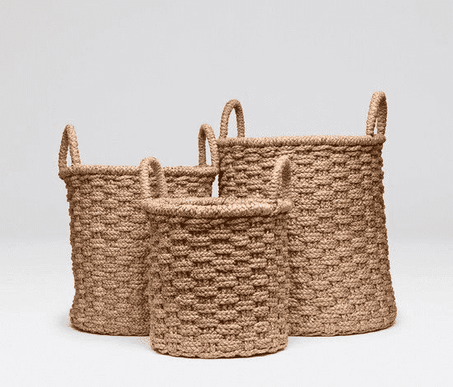 Oden Round Nesting Baskets S/3