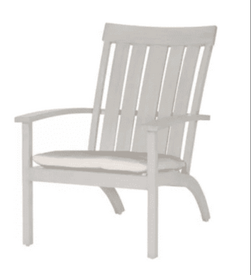 Narragansett Adirondack Chair- Wrought Aluminum in Mahogany