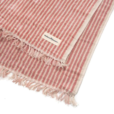 The Beach Towel - Lauren's Pink Stripe Beach 