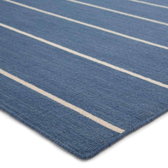 Cape Cod Striped Wool Rug - Dark Blue Rug 