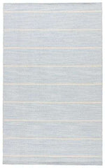 Cape Cod Striped Wool Rug - Light Blue Rug 