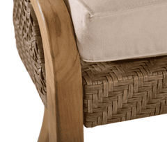 Eastern Shores Woven & Teak Outdoor Dining Side Chair