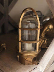 Four-Post Brass Piling Light Ship Light 