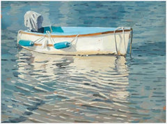 Drifting Ivory Boat - Framed Giclee
