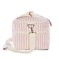 The Premium Cooler Bag - Lauren's Pink Stripe Beach 