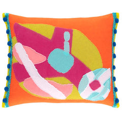 Lily Pad Orange Lumbar Pillow