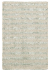 Cut Stripe Ocean Hand-Knotted Rug