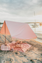 The Premium Beach Tent - Pink Stripe