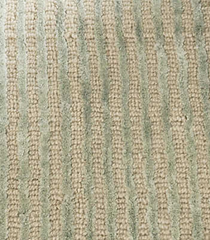 Cut Stripe Ocean Hand-Knotted Rug