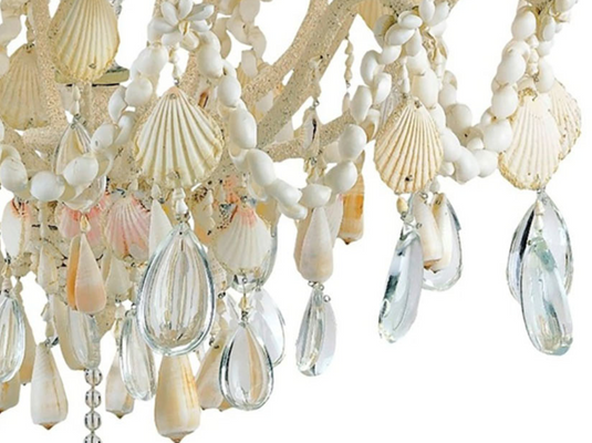 Elegance Seashell & Crystal Chandelier Chandelier 