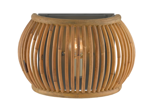 Anse Soleil Rattan Wall Sconce Sconce 