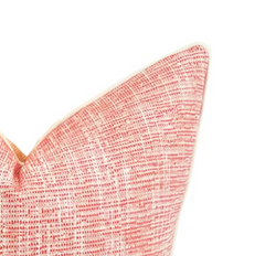 Coral Woven Companion Pillow