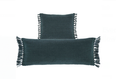 Evelyn Linen Everglade Decorative Pillow - Square & Lumbar