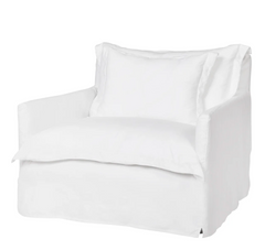 *In Stock Now* St. Lucia 42in Slipcovered Chair & Half Logan Mist