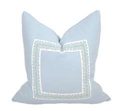 Claridge Pillow - Powder Blue