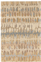 Paint Chip Micro Hooked Wool Rug - Natural