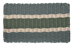Rope Doormat - Seaglass Coastal Stripe