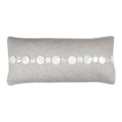 Mother of Pearl Shell Linen Pillow (Natural) Pillow 22
