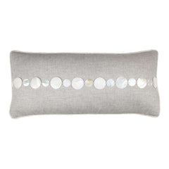 Mother of Pearl Shell Linen Pillow (Natural) Pillow 12