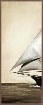 Sail Boat Triptych - Framed Giclee